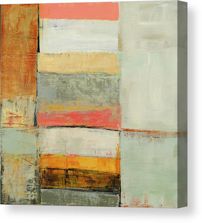 Abstract Art Canvas Print featuring the painting Stacked Stripes #11 by Jane Davies