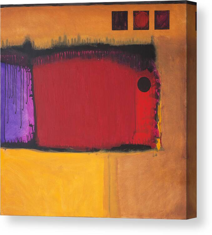 Abstract Expressionism Canvas Print featuring the painting Statement by Marlene Burns