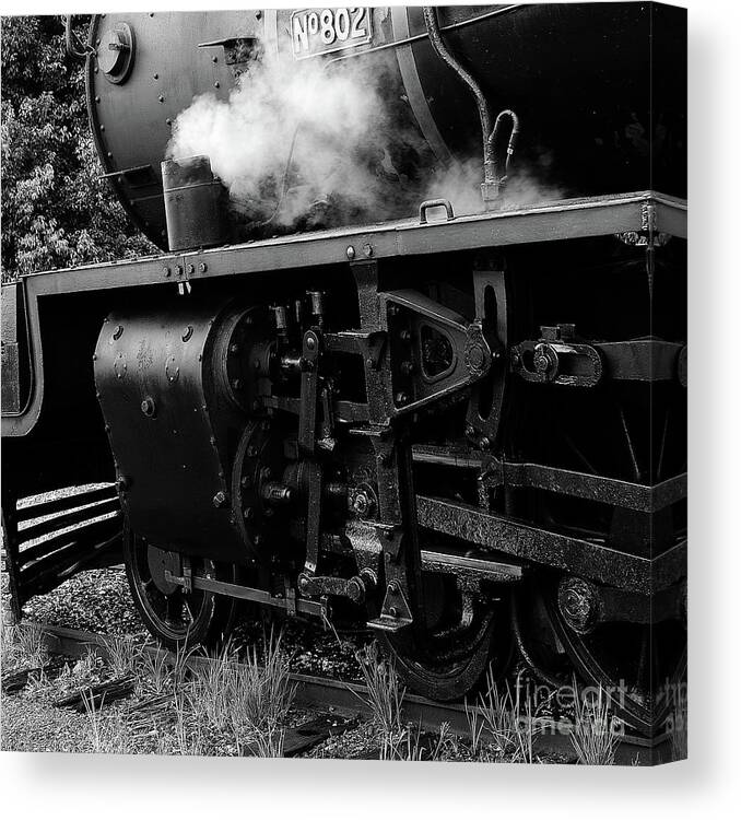 Locomotive Canvas Print featuring the photograph Steam 4 by Russell Brown
