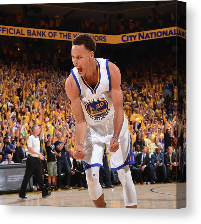 Stephen Curry Canvas Print featuring the photograph Stephen Curry by Jesse D. Garrabrant
