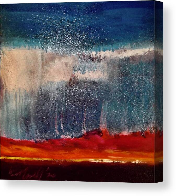 Painting Canvas Print featuring the painting Storm by Les Leffingwell
