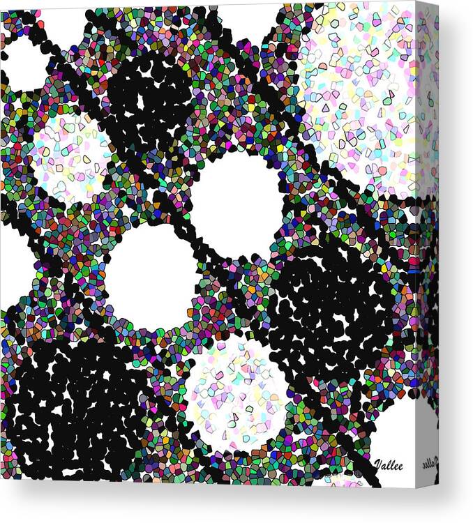 Abstract Canvas Print featuring the digital art Sugarpops by Vallee Johnson