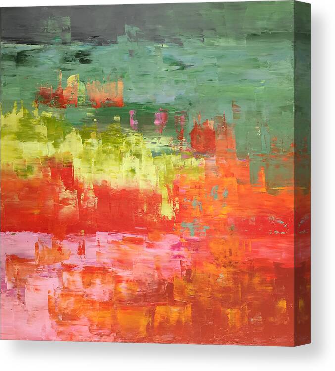  Canvas Print featuring the painting Summer Heat by Linda Bailey