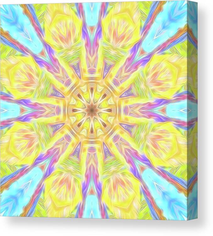 Summer Canvas Print featuring the photograph Summer Mandala by Beth Venner