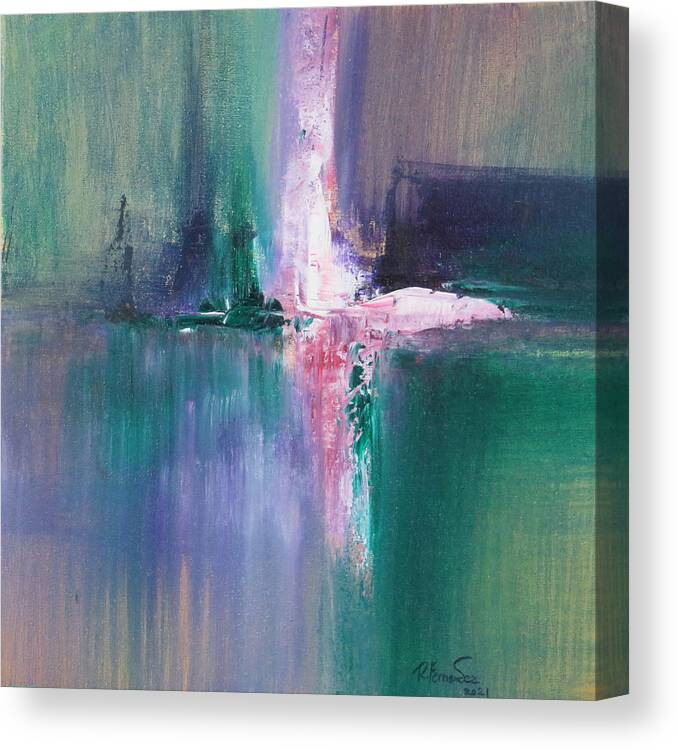 Abstract Canvas Print featuring the painting Temple of Light by Raymond Fernandez