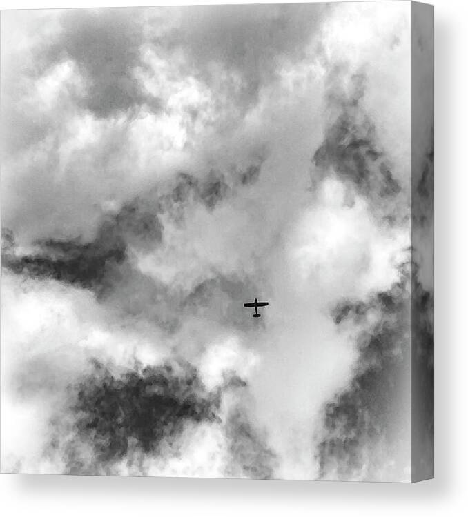Airplane Canvas Print featuring the photograph The Airplane and I by Mary Lee Dereske