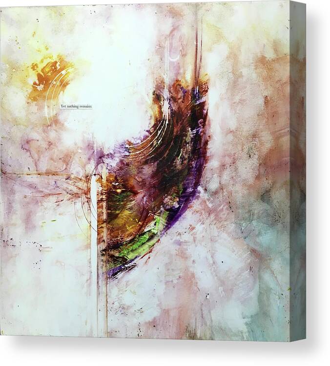 Abstract Art Canvas Print featuring the painting The Beloved After by Rodney Frederickson