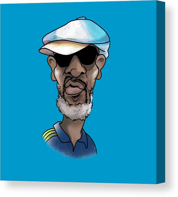  Canvas Print featuring the digital art The Duke Of Funk by Tony Camm