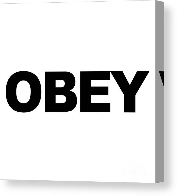 Face Mask Canvas Print featuring the photograph They Live Covid Face Mask - OBEY by Aloha Art