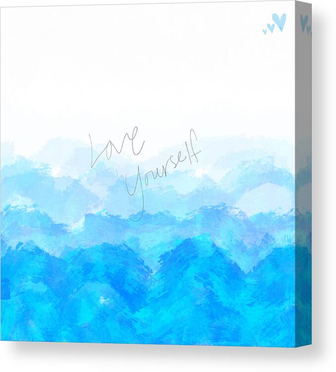 Love Yourself Canvas Print featuring the digital art Through the Storm by Amber Lasche