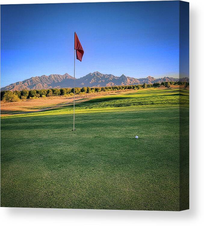 Torres Blancas Canvas Print featuring the photograph Torres Blancas Golf, Green Valley by Chance Kafka