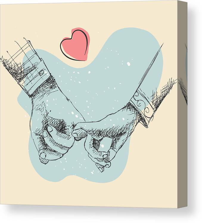 Romantic Couple, Sketch Art Love Illustration, Love Sketch, Couple In Love  Hand Drawn Sketch #1 Tapestry