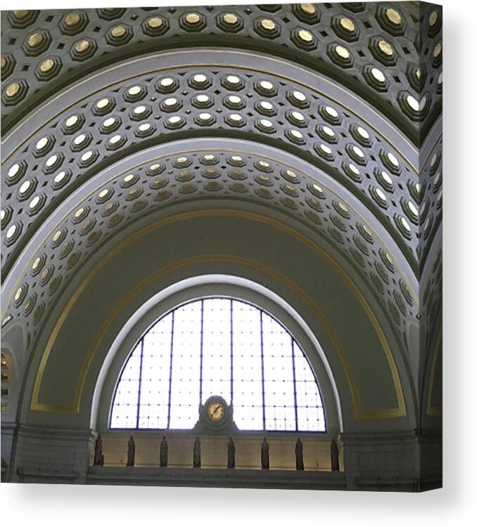 Photograph Canvas Print featuring the photograph union station 137PM by Richard Wetterauer