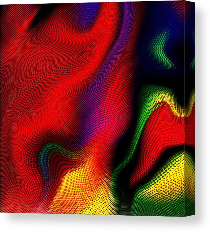 Abstract Canvas Print featuring the digital art Swarm by Nancy Levan