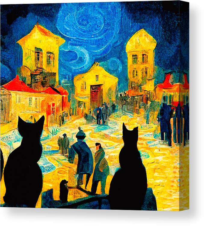 Vincent Van Gogh Canvas Print featuring the digital art Van Gogh #2 by Craig Boehman