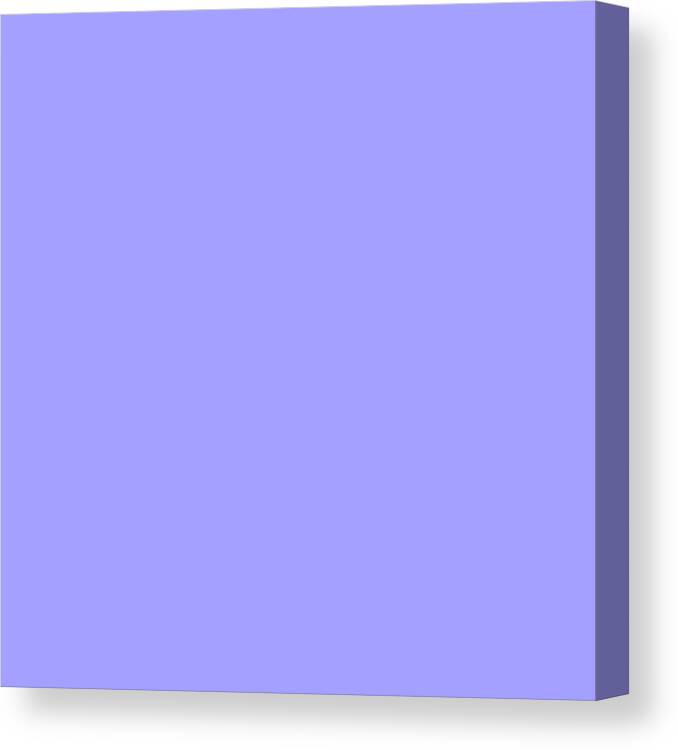 Light Canvas Print featuring the digital art Very Light Peri Blue Gray Purple by Delynn Addams