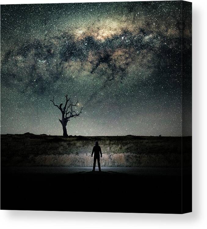 Milky Way Canvas Print featuring the photograph Wanderer by Ari Rex
