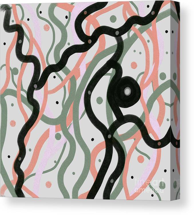 Abstract Canvas Print featuring the digital art We all need a little joy by Bentley Davis