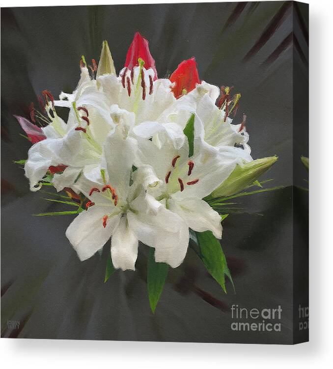 Wedding Canvas Print featuring the photograph White Bouquet by Brian Watt