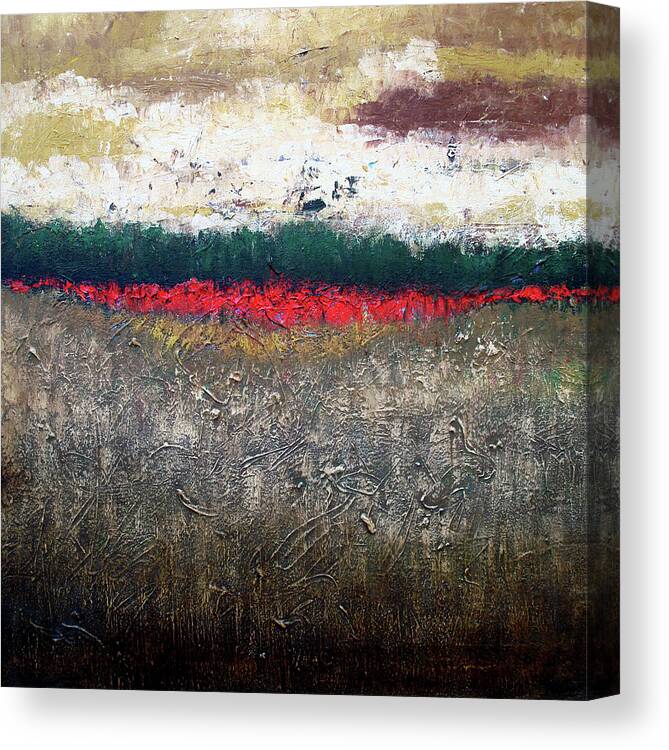 Landscape Canvas Print featuring the painting Wine Country Peace by Jim Stallings