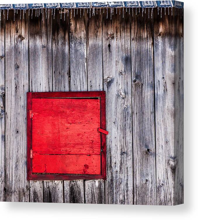 Architecture Canvas Print featuring the photograph Winter Barn by Moira Law