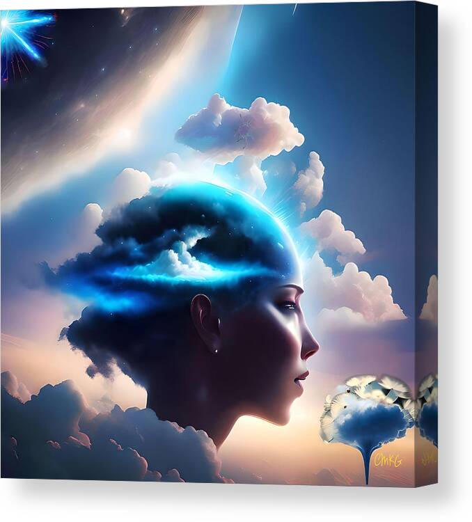  Canvas Print featuring the digital art Wishful Thinking by Christina Knight
