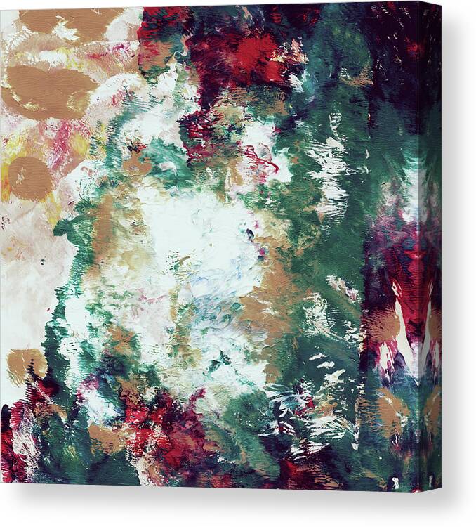 Abstract Canvas Print featuring the mixed media Wonderland 5- Art by Linda Woods by Linda Woods