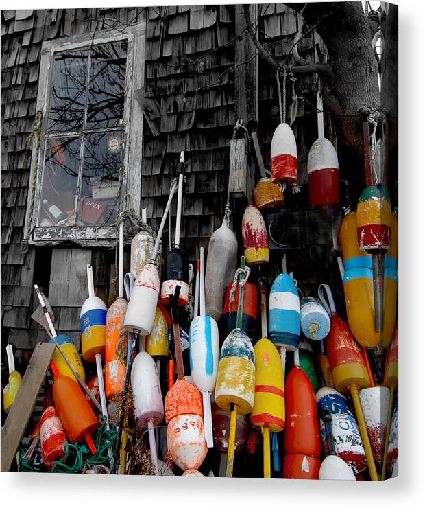 Fine Art Photography. Bouys Canvas Print featuring the photograph Rockport #1 by Craig Incardone