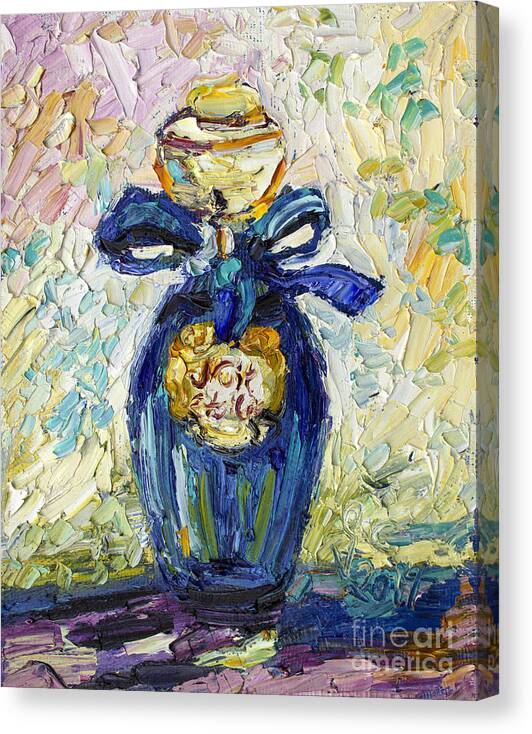 Impressionism Canvas Print featuring the painting Annick Goutal Paris Nuit Etoilee by Ginette Callaway