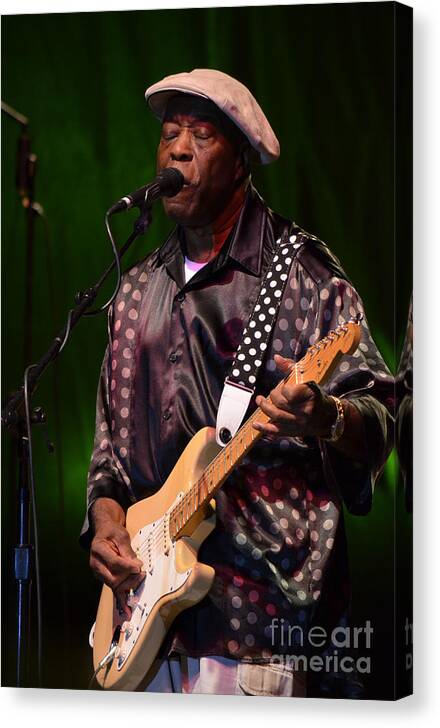 Buddy Guy Canvas Print featuring the photograph Buddy Guy 2012 by Amanda Vouglas