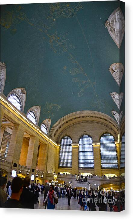 New York City Canvas Print featuring the photograph Grand Central Terminal - Grand Central Station #1 by David Oppenheimer