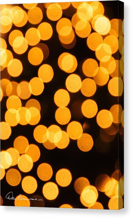 Christmas Canvas Print featuring the photograph Lights 0124 by Dan Beauvais