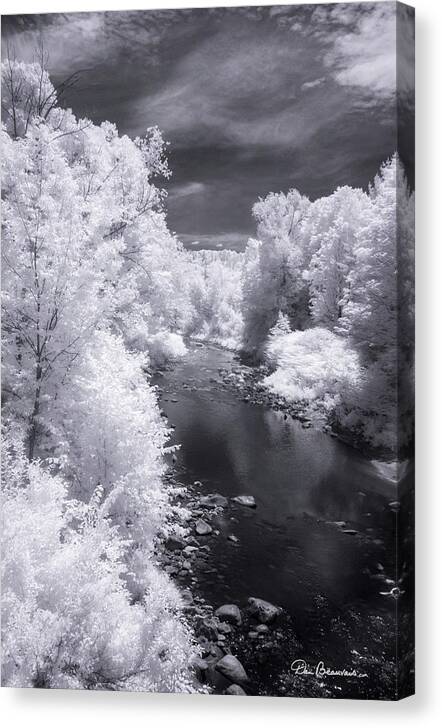 Vermont Canvas Print featuring the photograph North Branch, Deerfield River 4657 by Dan Beauvais
