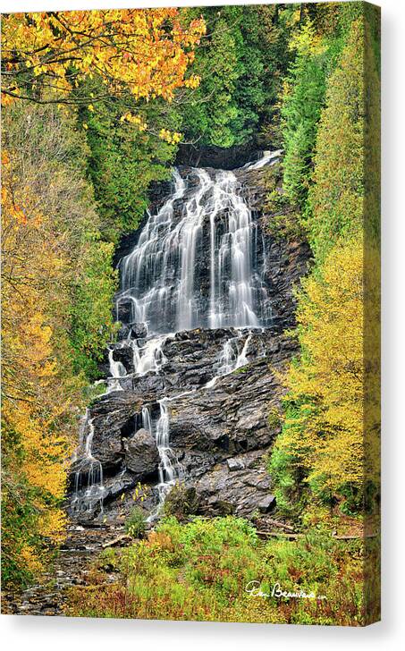 New England Canvas Print featuring the photograph Beaver Brook Falls 8221 by Dan Beauvais