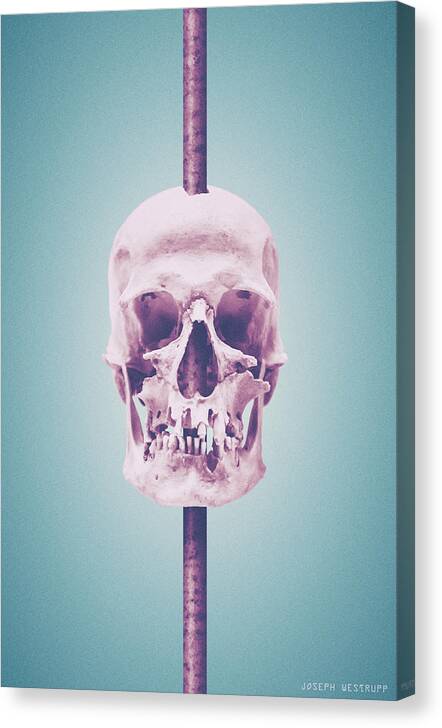 Skull Art Canvas Print featuring the photograph Ice Cream by Joseph Westrupp