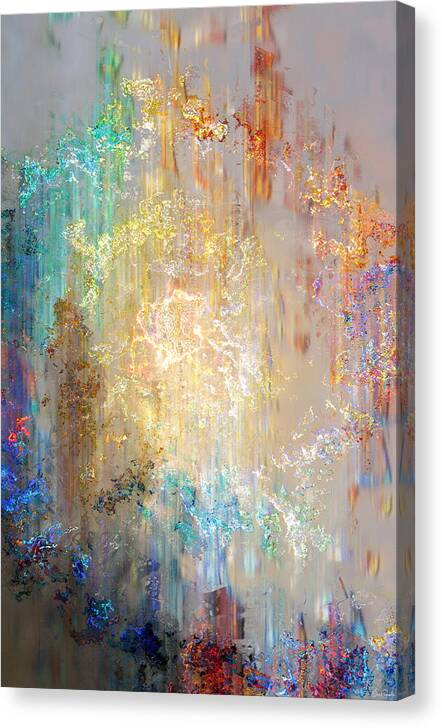 Large Abstract Canvas Print featuring the digital art A Heart So Big - Abstract Art by Jaison Cianelli