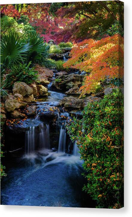 Waterfalls Canvas Print featuring the photograph Maple Falls II by Johnny Boyd