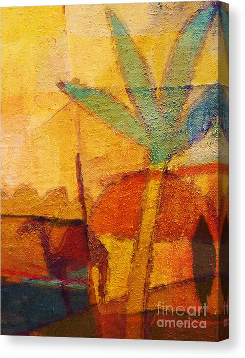 Impressionism Canvas Print featuring the painting Hot Sun by Lutz Baar