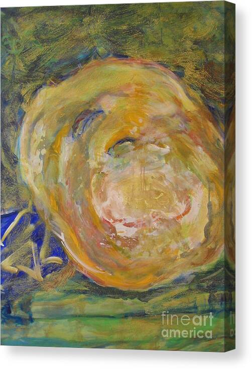Abstract Art Canvas Print featuring the painting Untitled VII by Fereshteh Stoecklein