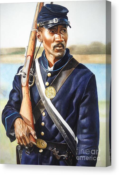 African American Art Canvas Print featuring the painting Let Us Free by Sonya Walker