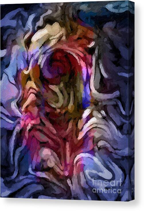 Abstract Canvas Print featuring the painting Melting Point by Lutz Baar