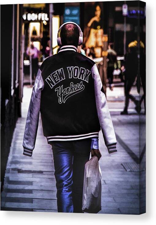 New York Yankees Baseball Jacket Canvas Print