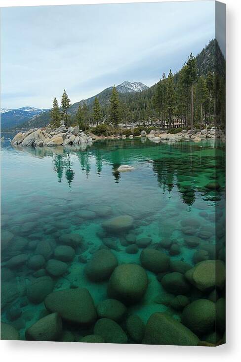 Lake Tahoe Canvas Print featuring the photograph Portrait of April by Sean Sarsfield