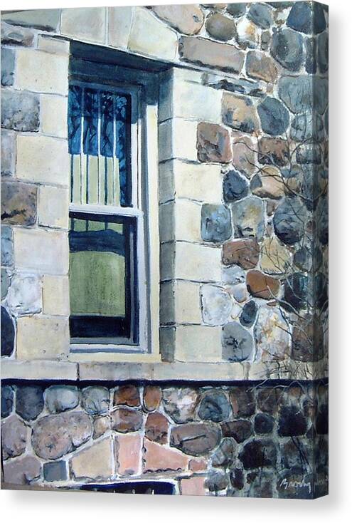 Realistic Canvas Print featuring the painting Side Window by William Brody