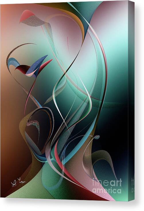 Concert Canvas Print featuring the digital art Concerto In D by Leo Symon