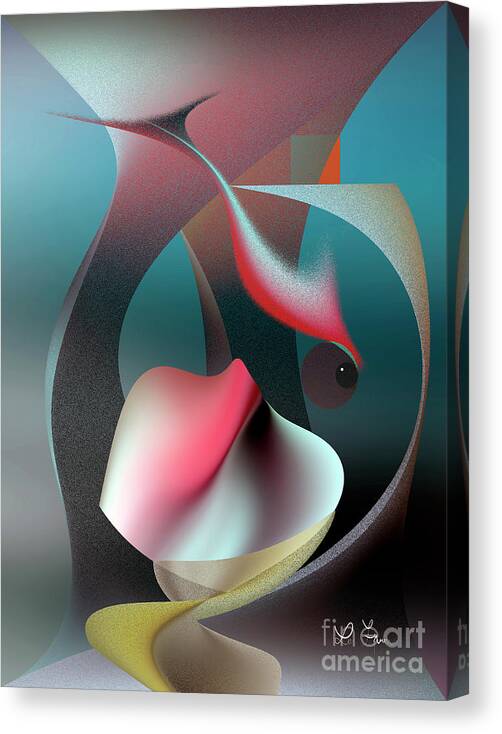Mind Canvas Print featuring the digital art Mind Is The Soul s Aquarium by Leo Symon