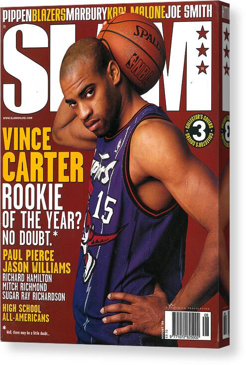 #faatoppicks Canvas Print featuring the photograph Vice Carter: Rookie of the Year? SLAM Cover by Clay Patrick McBride