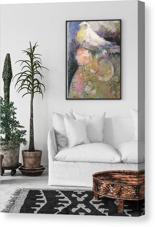 Peace On Earth Canvas Print featuring the photograph Framed Print Peace on Earth by Eleatta Diver