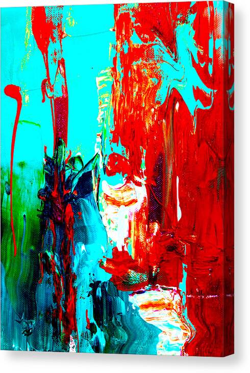 Abstract Canvas Print featuring the digital art Gone by Curt Freeman