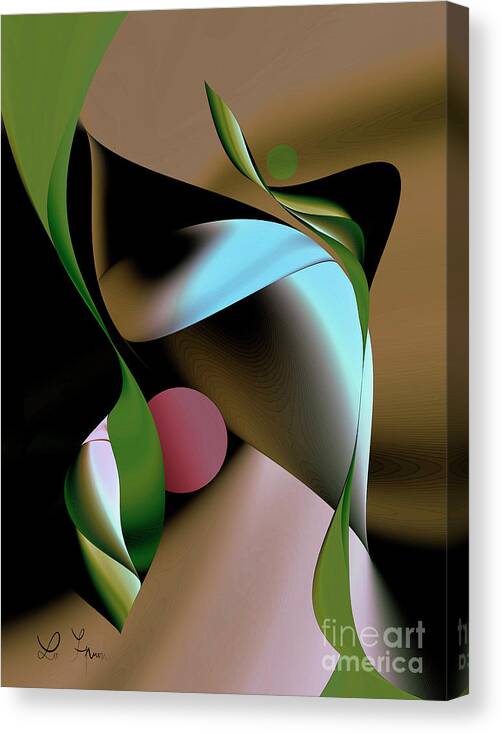 Immortality Canvas Print featuring the digital art Immortality of illusion by Leo Symon
